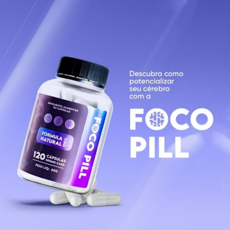FocoPill suplemento natural para foco e clareza mental